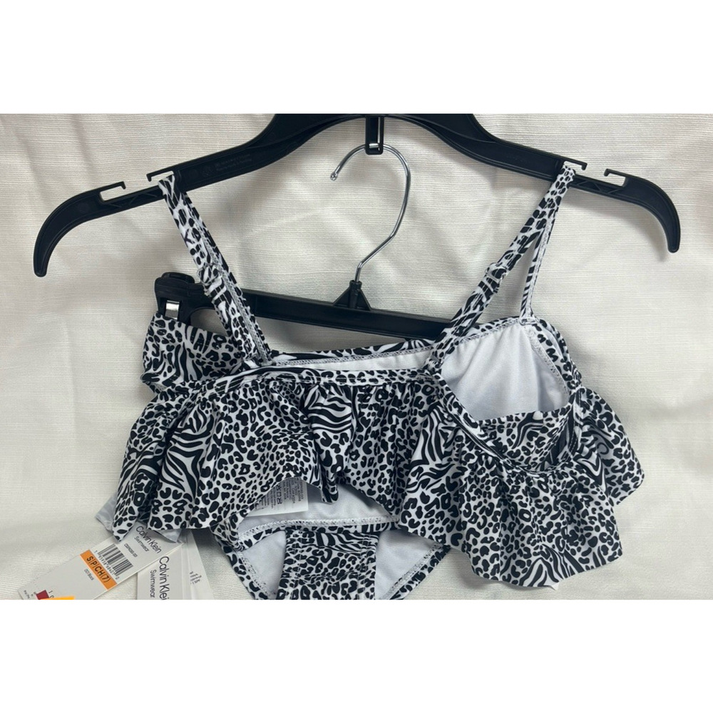 Calvin Klein Bikini Swimsuit- 2Pc Set Size Small Bathing Suits Zebra Print